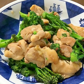 鶏肉とブロッコリーの炒め物